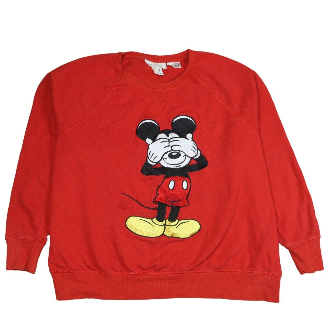 Disney Red Sweatshirt Mens Xl