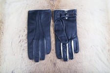 Men's Winter Gloves Black Deerskin White Cashmere Lining