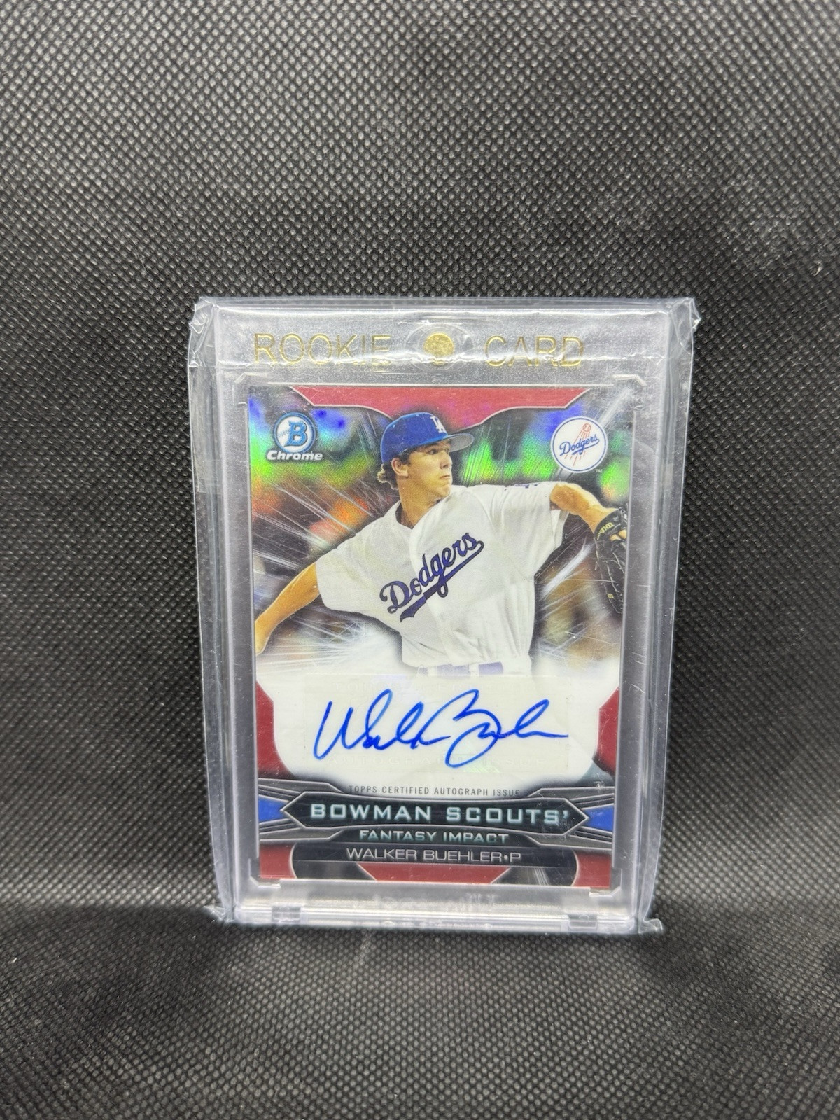 Walker Buehler #BSIWB Baseball Cards 2015 Bowman Chrome Draft Scouts Fantasy Impact trading card — raw and PSA graded price guide