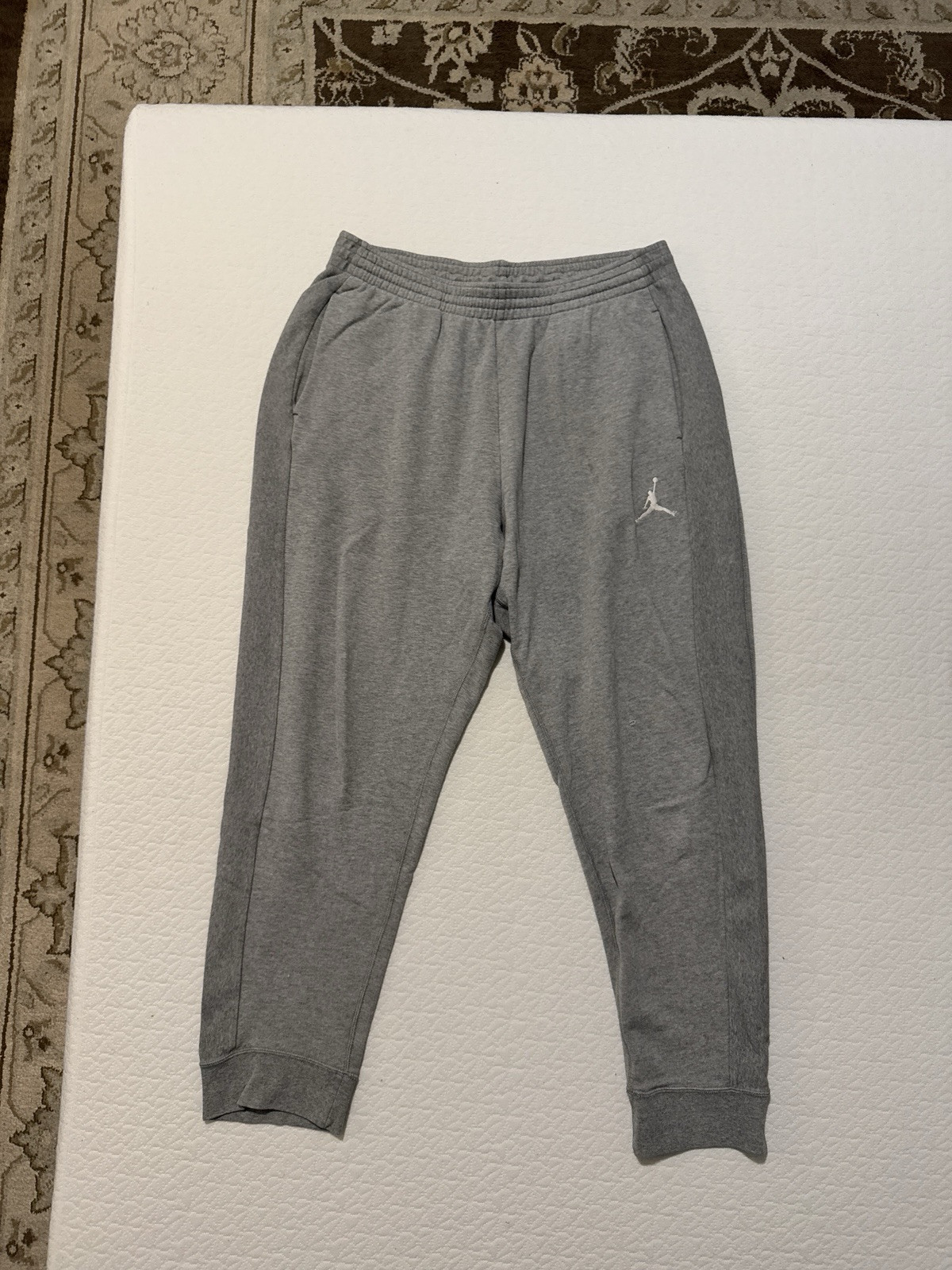 Jordan Cuffed Drawstring Sweatpants Gray Men XXL … - image 3