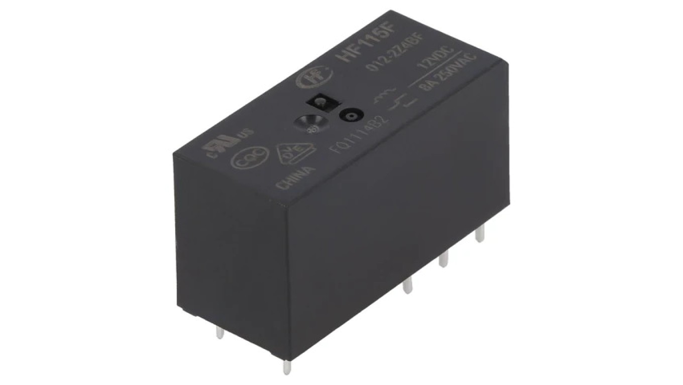 DPDT Electromagnetic Relay Coils: HF115F/012-2Z4BF