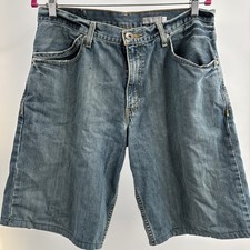Vintage 90s Levi's Silvertab Baggy Denim Shorts Jorts Men's 33 Y2K Skater
