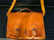 Brown Messenger Bag Briefcase Fits 16in MacBook Pro Laptop Sleeve Crossbody