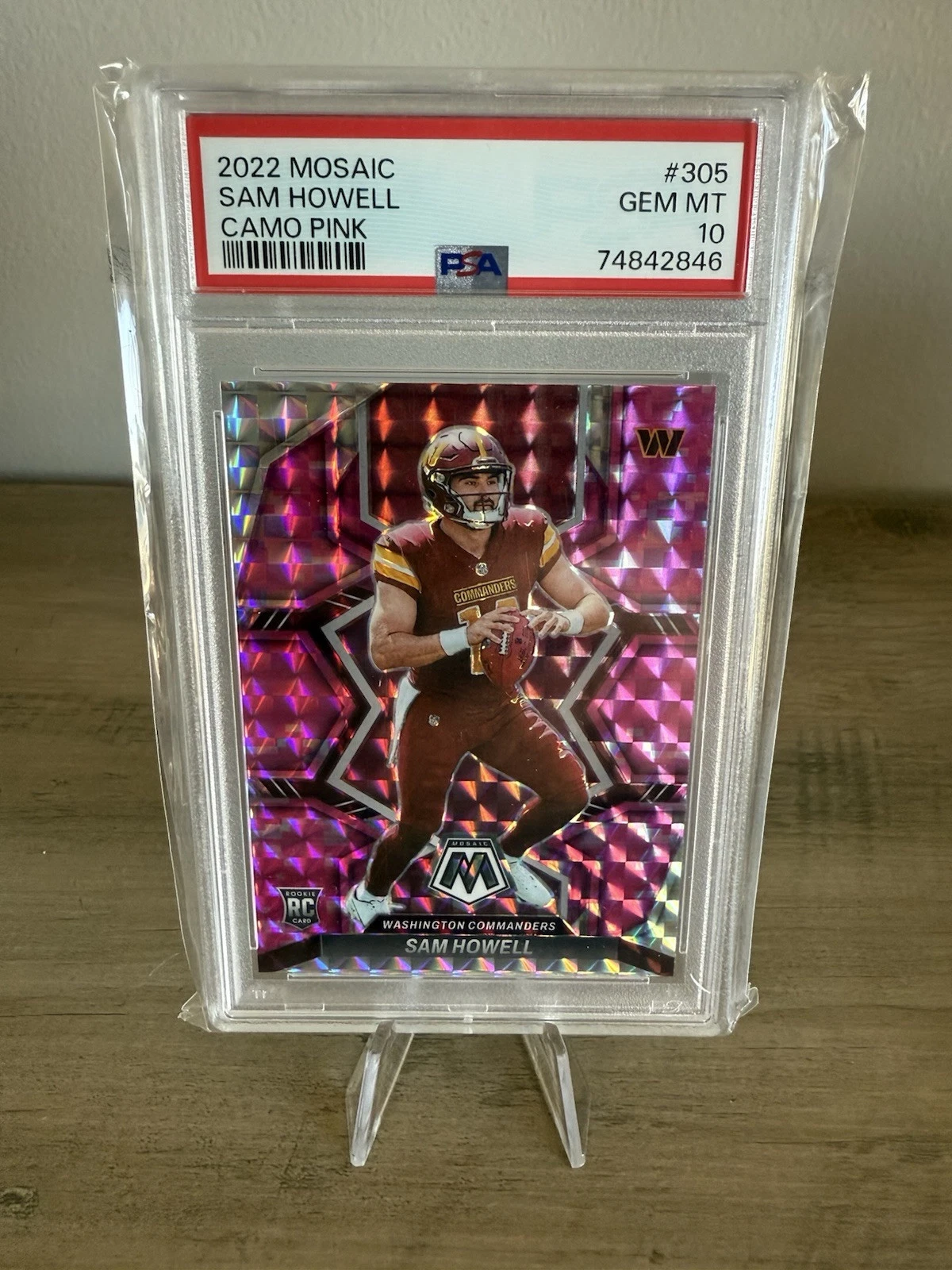 Sam Howell trading card