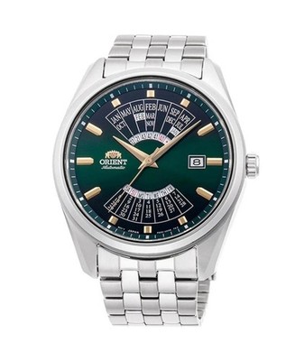 ORIENT Men Analog Automatic Casual Watch Classic Dress Green Dial Waterproof Rou