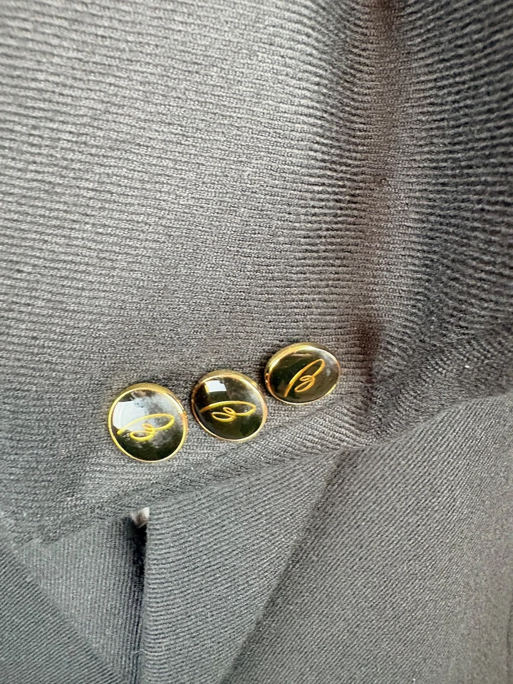 Chaqueta deportiva italiana BRIONI **100 % CACHEMIR** *LOGO B BTNS* 44 L e54 Foto 4 de 4