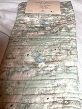 LAURA ASHLEY KITCHEN TOWELS (2) EASTER BUNNY LANDSCAPE COTTON GAUZE NIP