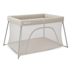 My Babiie My Babiie Air-Light Luxe Travel Cot - Ivory - Grade C