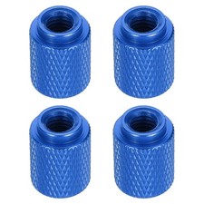4pcs Knurled Thumb Nut, M6 12mm OD 16mm Height 6061 Anodized Aluminium Alloy ...