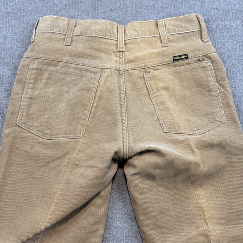 Vintage Wrangler Corduroy Pants Mens 31x30 Beige Bootcut Made In USA 70s by Wrangler, $69.95 - Photo 4