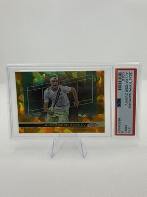 2024 Topps Chrome Sapphire Tennis Gold #74 Alexander Zverev (1st)/50