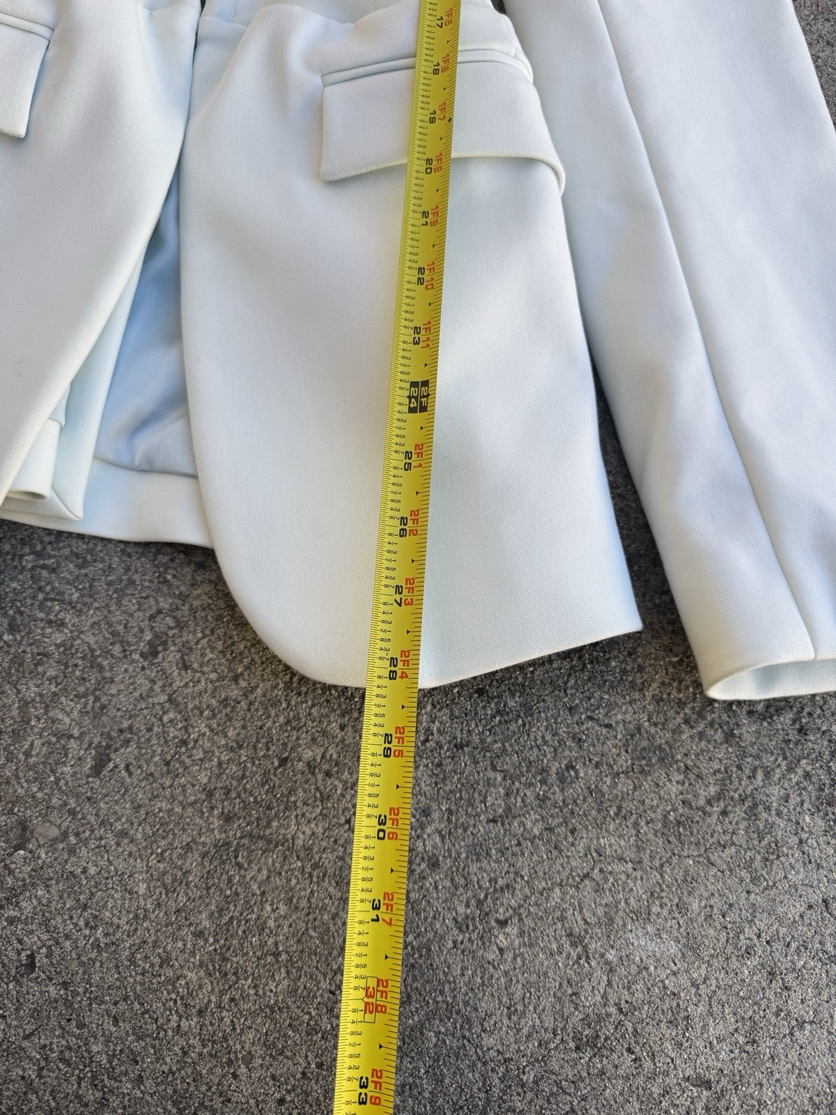 NWT Dion Lee Compact  Hook Eye Tube Blazer Clear Blue Womens US 4 AUS 8 Designer image 6