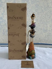 Jim Shore Raven About Harvest Time Stacked Crows HC Pilgrim Indian #4017598 2010