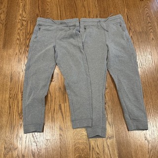 GapFit Boys Sweatpants Tech Jogger Size XL (12) Gray Lot Of 2