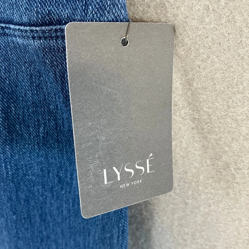 Leggings capri de mezclilla para mujer Lyssé talla XL azul lavado medio nuevos con etiquetas Foto 3 de 4