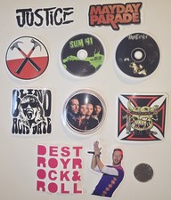 Vinyl Stickers Lot Rock Bands Various