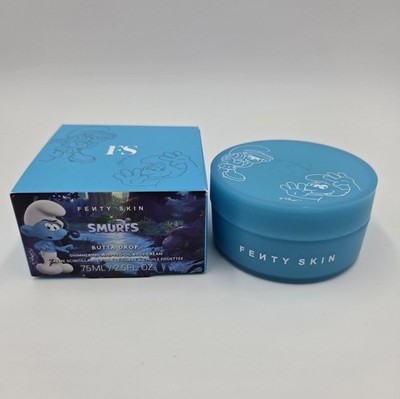 Fenty Skin x Smurfs Butta Drop Shimmering Body Cream 2.5oz 75mL Smurfberry 