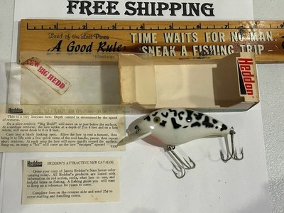 VINTAGE HEDDON BIG HEDD CRANKBAIT FISHING LURE 9330 CD RATTLING MODEL NICE COMBO