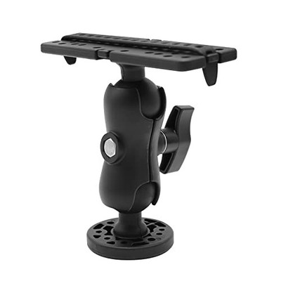 Universal 360 Swivel Fish Finder Mount Base with Ball Plate, Nylon Black