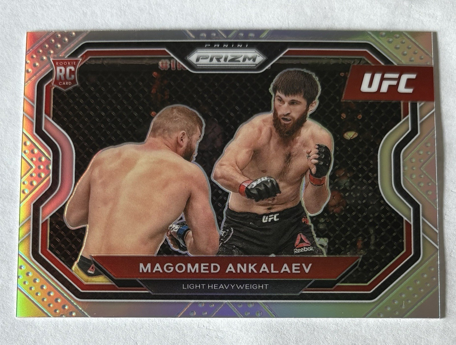 2021 Prizm UFC Magomed Ankalaev Silver RC Champ