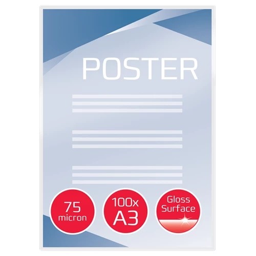GBC Document Pouch Gloss A3 75 micron 3200745