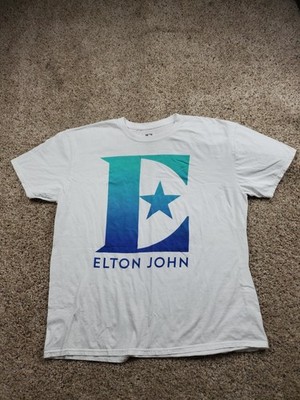 Elton John Farewell Yellow Brick Road Shirt Mens 2XL White Tour Concert 2019
