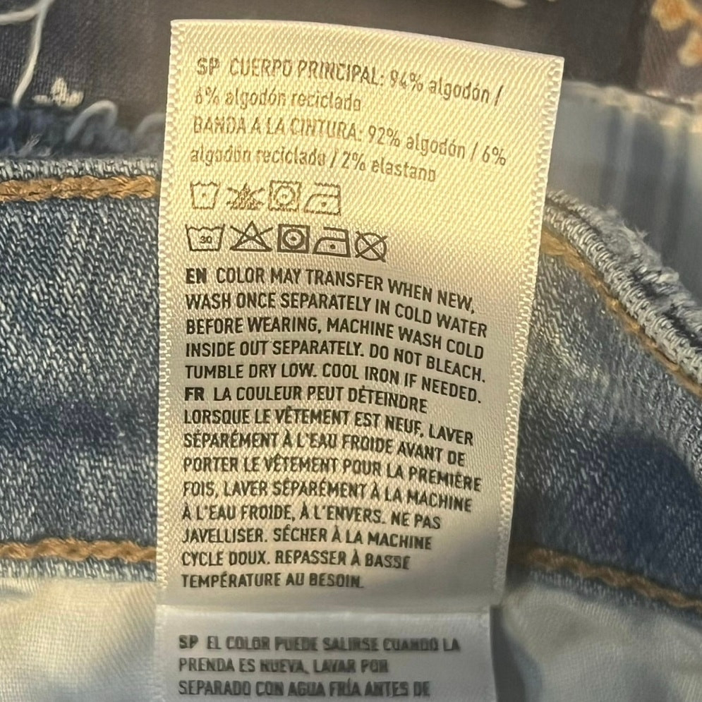 American Eagle | Denim Patchwork Mom Shorts | Med… - image 12