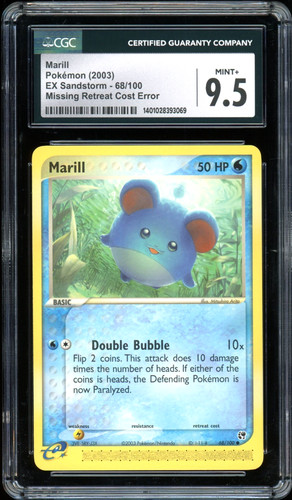 Marill graded CGC 9.5 for sale on eBay