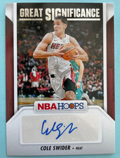 2024-25 Panini Hoops Basketball Great Significance Auto #GS-CSH Cole Swider
