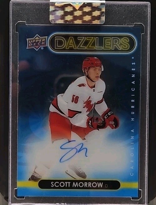 SCOTT MORROW 2024-25 CLEAR CUT HOCKEY #DA-MO DAZZLERS AUTO CAROLINA HURRICANES