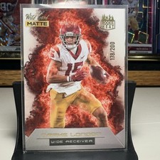 2022 Wild Card Matte Drake London Rookie Heat 178/200 USC Falcons SHARP NM S/PIC