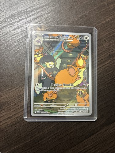 Team Rocket's Raticate 202/182 Sv10: Destined Rivals Holo Pokemon Card NM