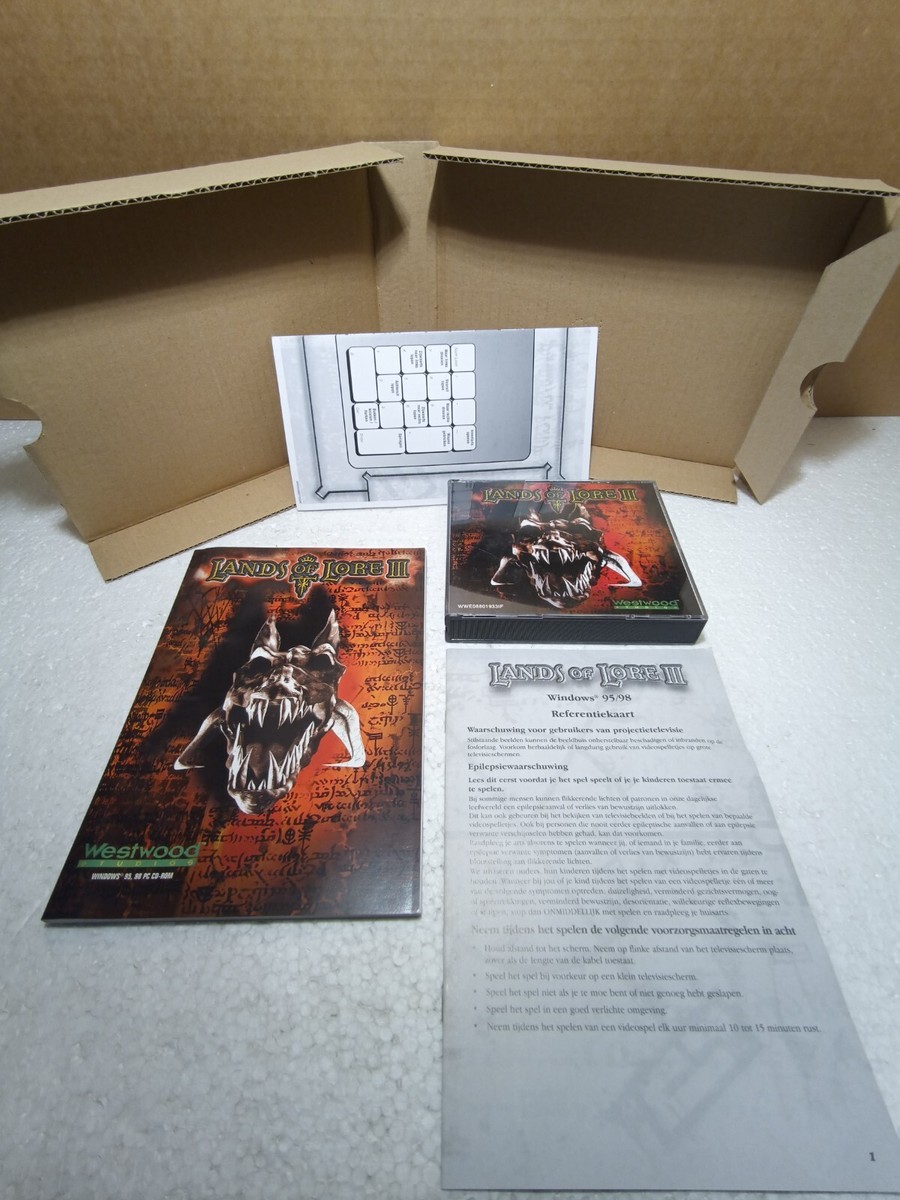 Lands Of Lore 3 - Édition Big Box Pour PC (bon état, Vérifiez Les Photos)