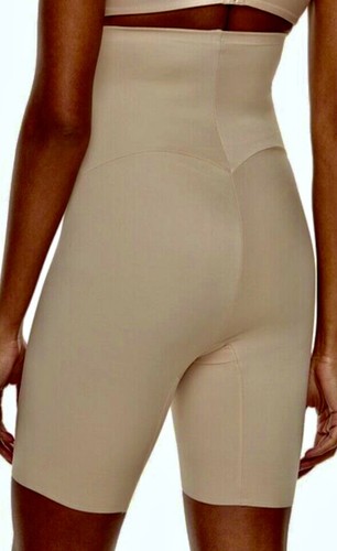 NAOMI NICOLE Soft Smooth Hi Waist Beige Firm Control Thigh Slimmer Womens Sz S - Picture 2 of 6
