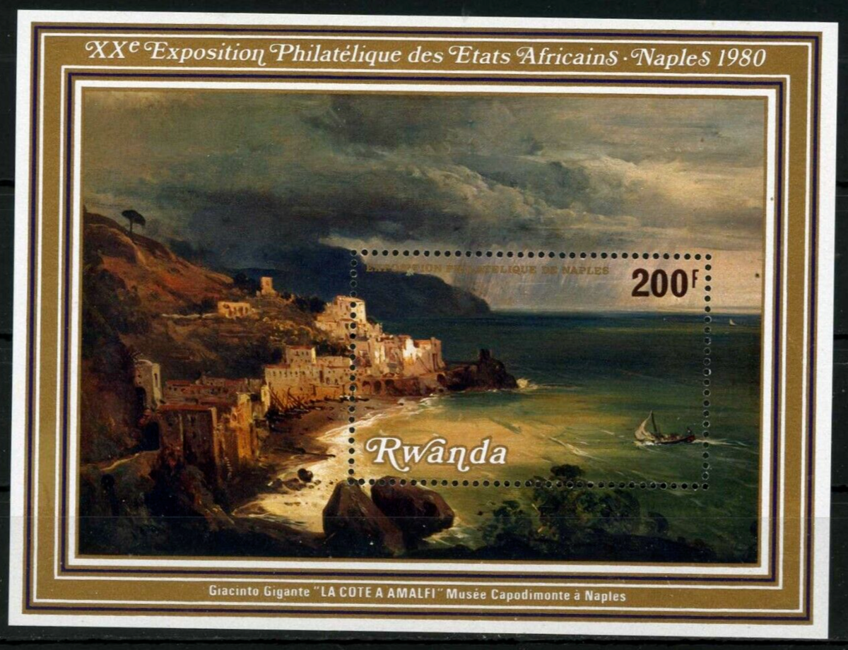 RWANDA 1980 PAINTINGS S/S MNH | eBay
