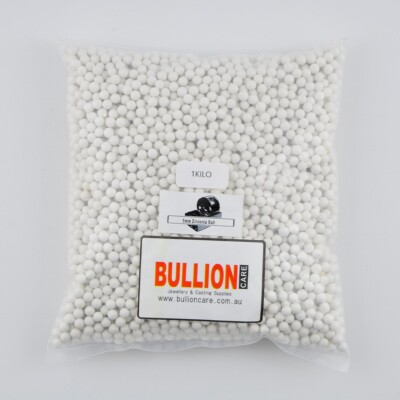 Zirconia Polishing Tumbling Media: Non-Abrasive 5mm Spheres Rotary Tumblers 1Kg