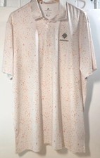 adidas Ultimate Printed Golf Polo Shirt HA9146 Men's New XL White Flag Print