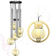 Large Deep Resonance Serenity Wind Chimes Metal Deep Tone Outdoor Home Decor US