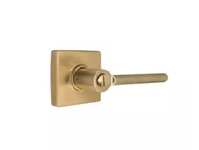 Defiant Tonebridge Brushed Gold Bed/Bath Door Lever with Square Rose