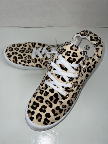 Women's Lace Up NO TIE Canvas Shoes Low Top Slip On Sneakers Walking Flats Shoes - Picture 5 of 18