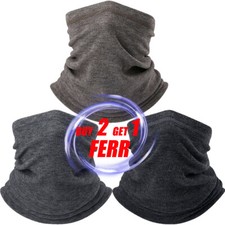 Winter Warmer Neck Gaiter Soft Fleece Face Mask Scarf for Cold Weather Ski Mask