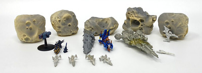 Games Workshop: BattleFleet Gothic Lot - Ships and Asteroid Terrain