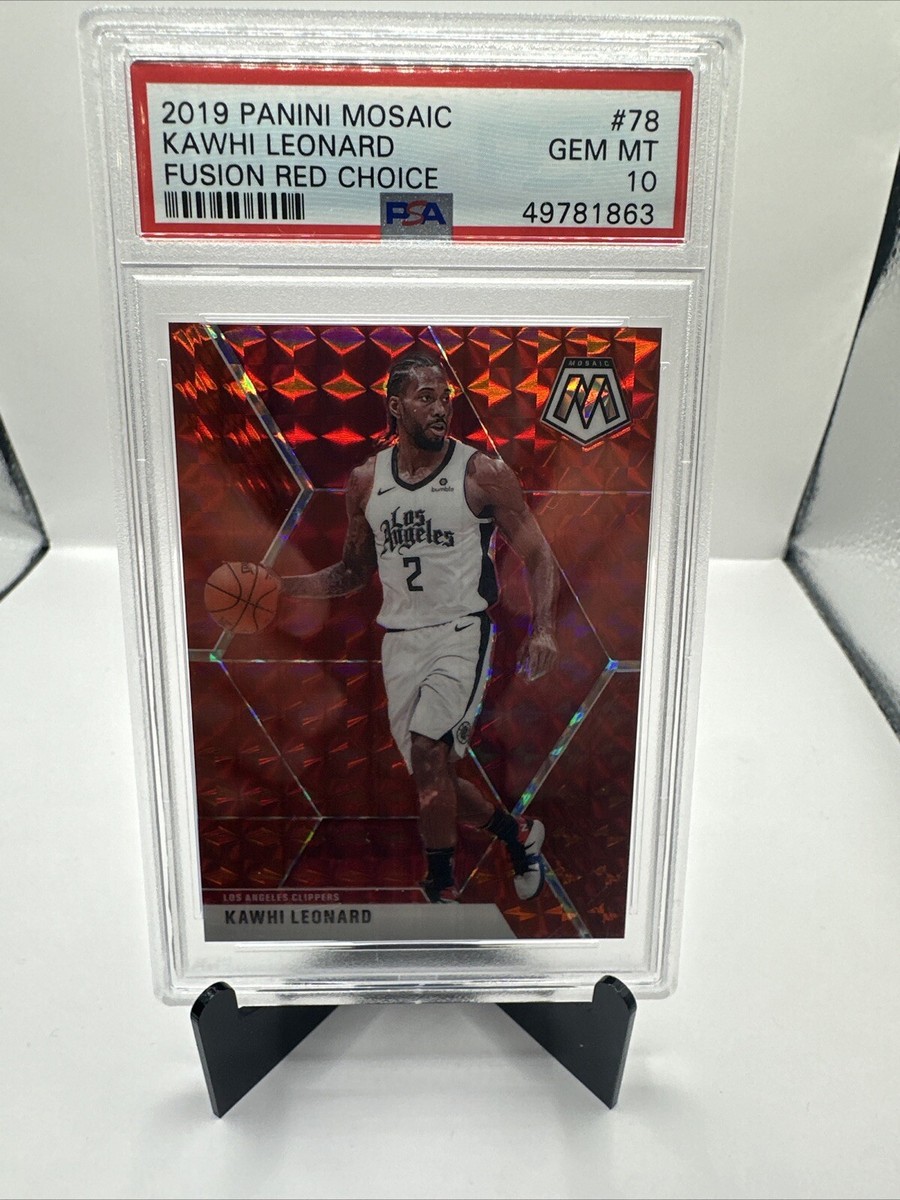2019-20 Panini Mosaic Kawhi Leonard Choice Red Fusion Prizm 2019-20 Panini Mosaic Kawhi Leonard Choice Red Fusion Prizm