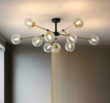 LED Living Room Lamp Modern Lamp Bedroom Dining Room Glass Chandelier Fixtures Q