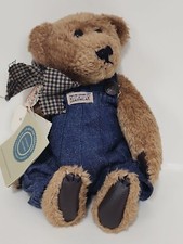 Boyds Bears Denim Bearwear Overalls 6" Plush Retired