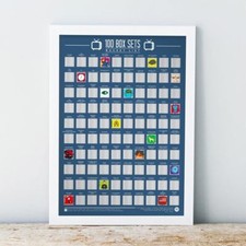 Image of Gift Republic Scratch Off Bucket List 100 Box Sets Poster Challenge Gift Idea