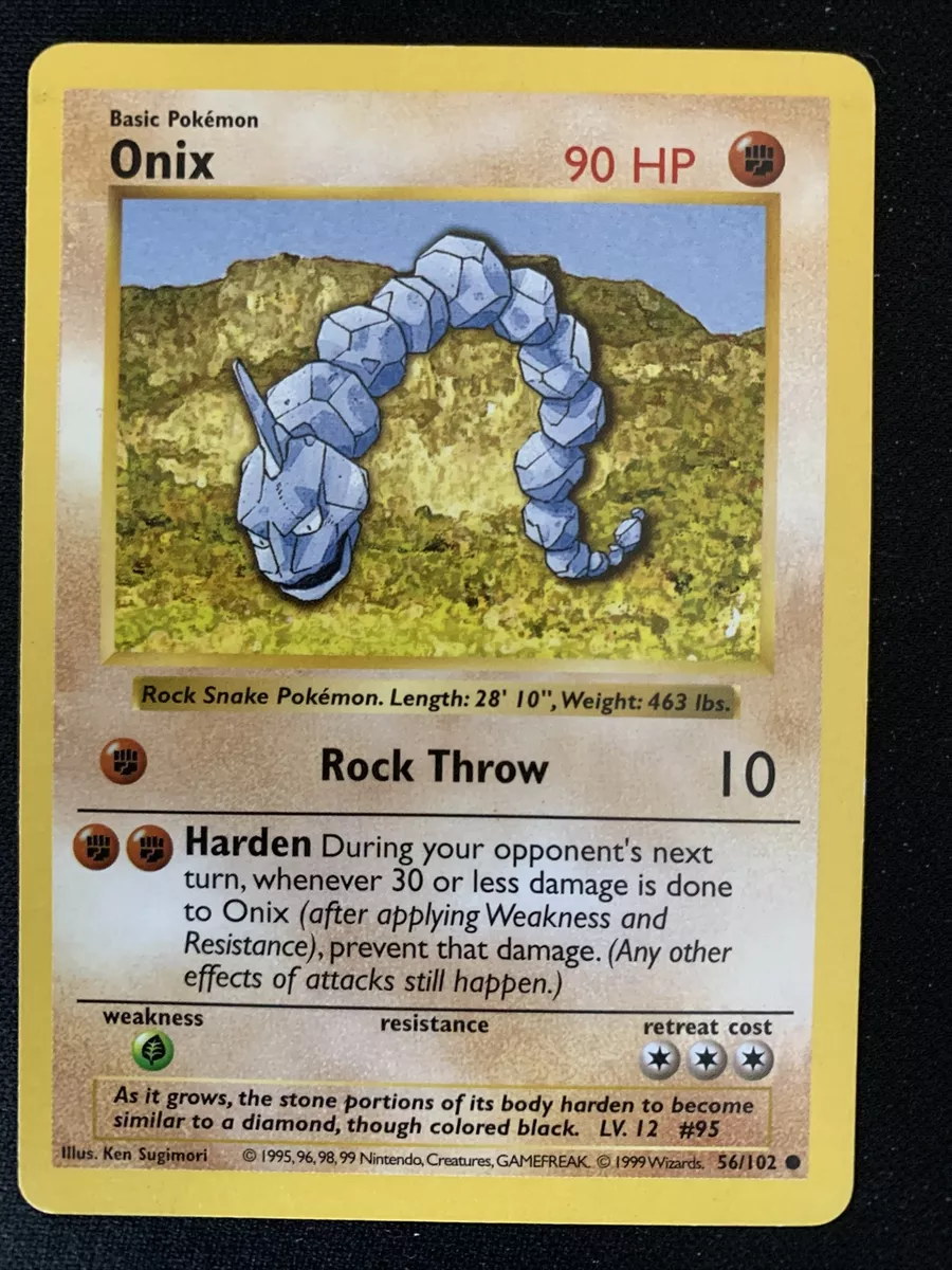 Onix - Base Set (Shadowless) - Pokemon