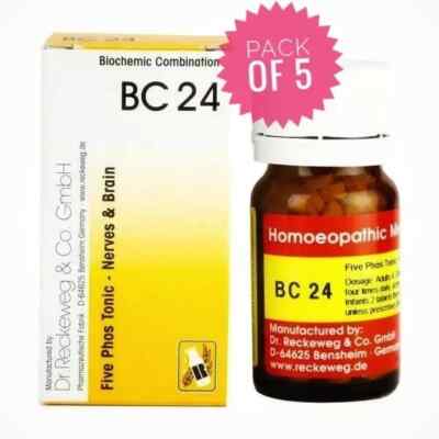 5 X Dr. Reckeweg Bio-Combination 24 (BC 24) Tablets 20g Homeopathic Made German