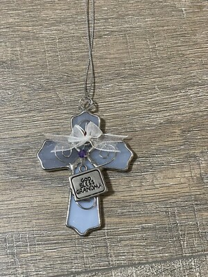 Ganz God Bless Grandma Cross Angel Ornament No Tags 3 