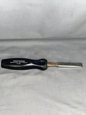 Vintage Craftsman 36851 Forged Alloy Steel WF Y Bevel Edge 1/2'' Wood Chisel